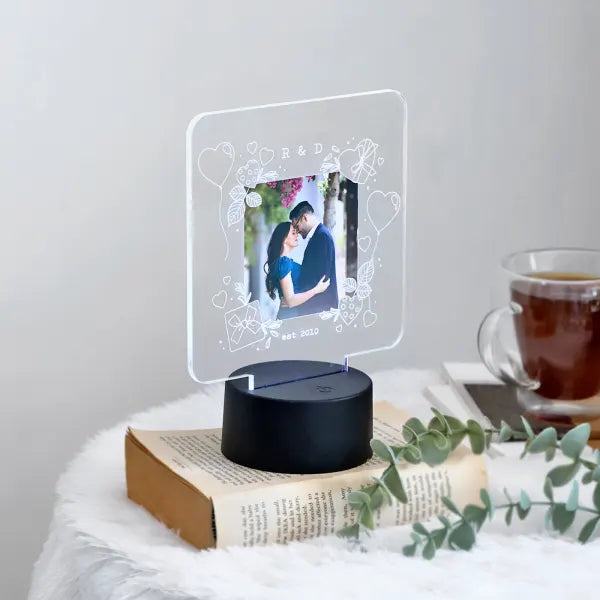 You And Me Forever LED Lamp - Personalized - Anniversary